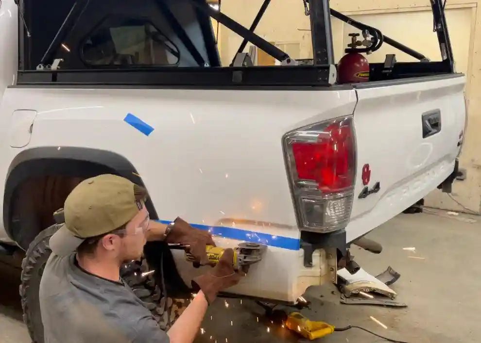 Hi-Lite Overland Toyota Tacoma Rear Bumper 3rd Gen (2016-2023) by Backwoods Adventure Mods | KOVA Offroad