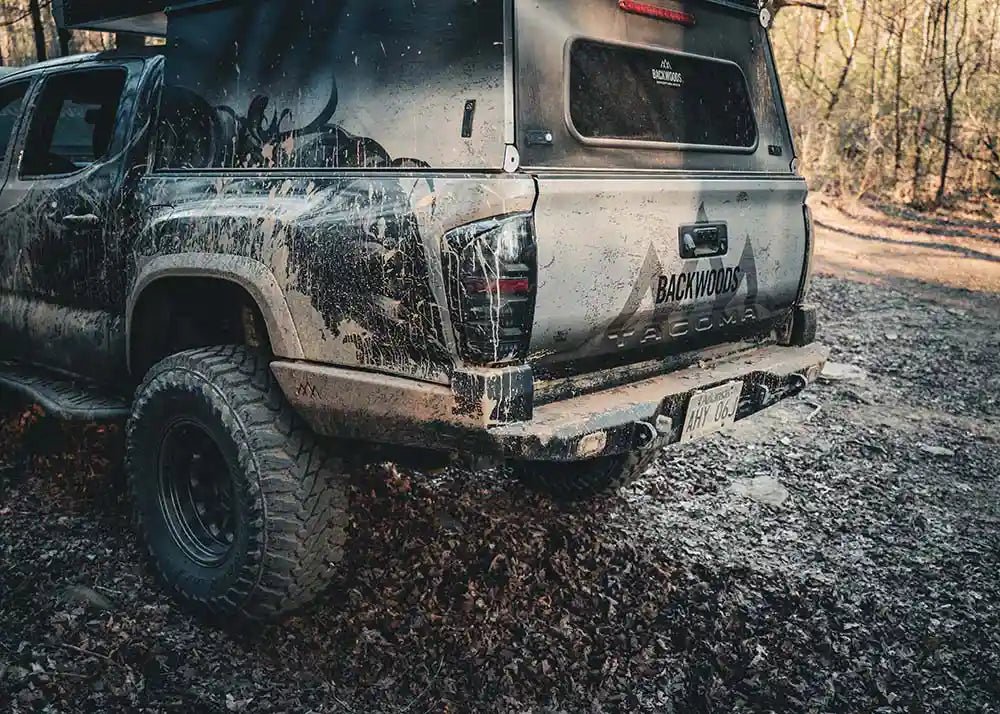 Hi-Lite Overland Toyota Tacoma Rear Bumper 3rd Gen (2016-2023) by Backwoods Adventure Mods | KOVA Offroad