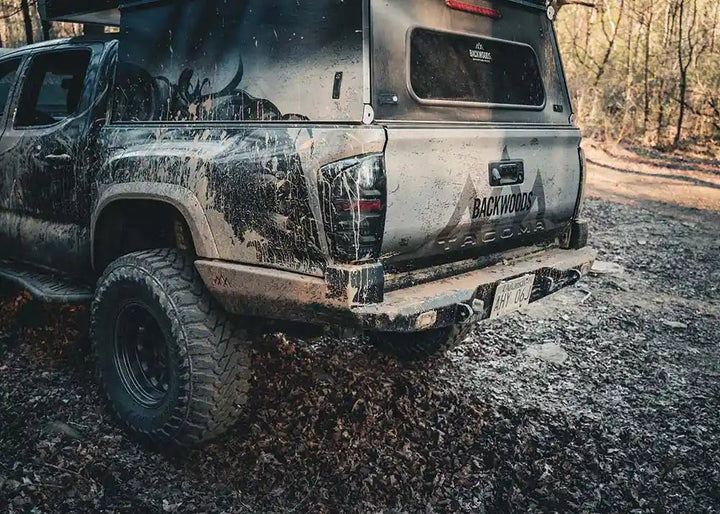 Hi-Lite Overland Toyota Tacoma Rear Bumper 3rd Gen (2016-2023) by Backwoods Adventure Mods | KOVA Offroad