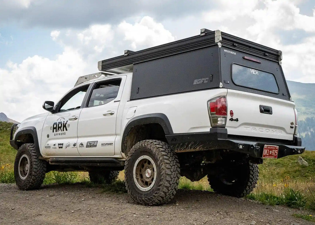 Hi-Lite Overland Toyota Tacoma Rear Bumper 3rd Gen (2016-2023) by Backwoods Adventure Mods | KOVA Offroad