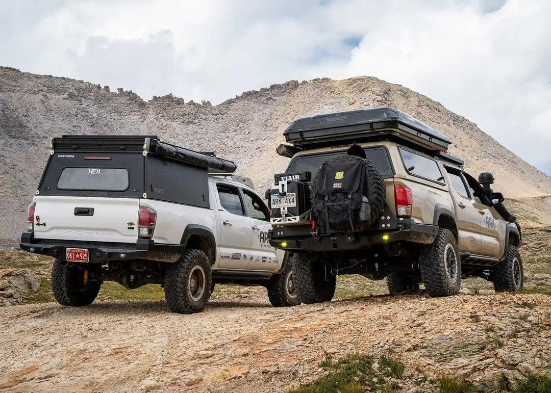 Hi-Lite Overland Toyota Tacoma Rear Bumper 3rd Gen (2016-2023) by Backwoods Adventure Mods | KOVA Offroad