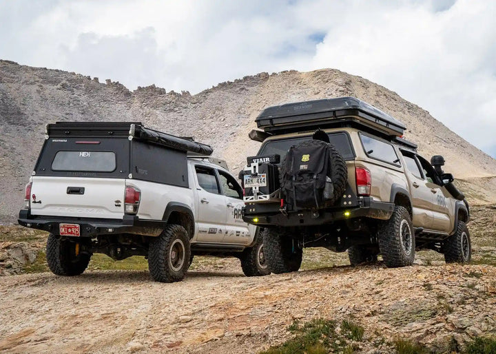 Hi-Lite Overland Toyota Tacoma Rear Bumper 3rd Gen (2016-2023) by Backwoods Adventure Mods | KOVA Offroad