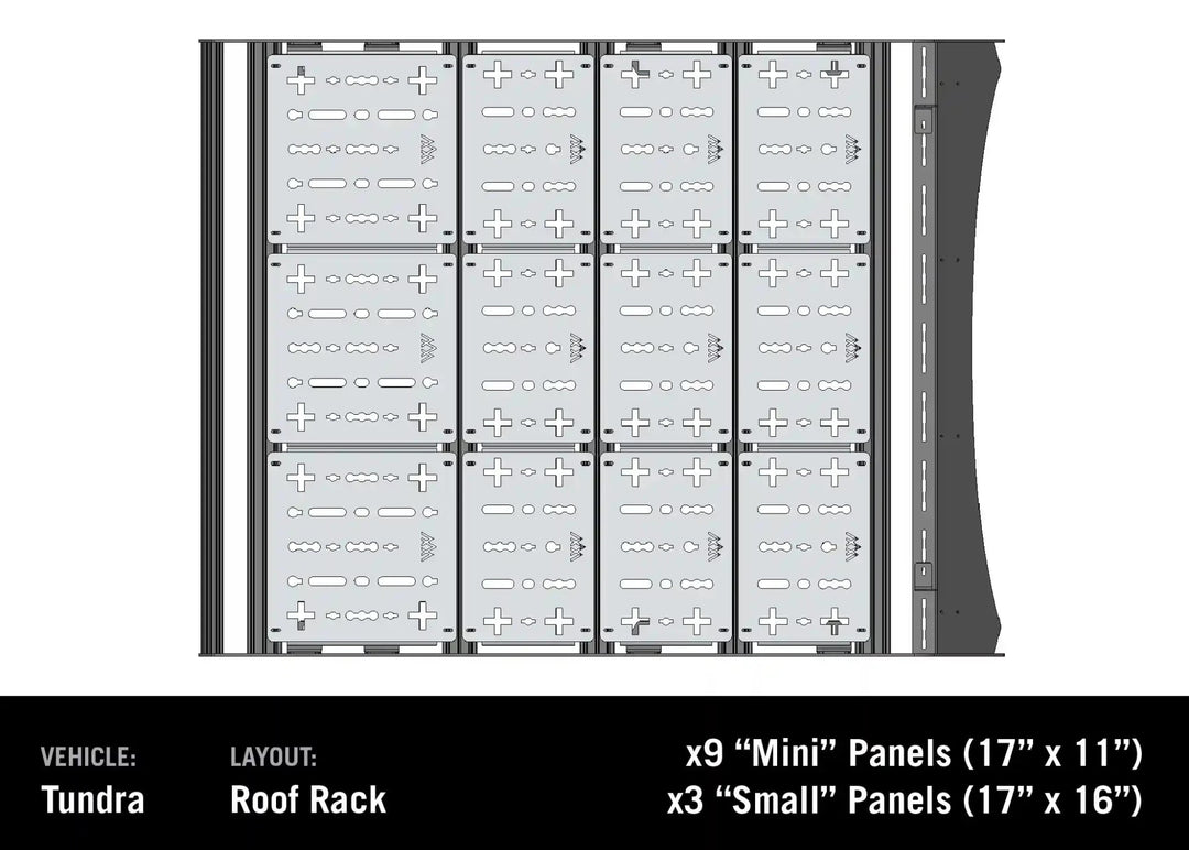 DRIFTR Toyota Tundra Roof Rack (2022-2026) by Backwoods Adventure Mods | KOVA Offroad