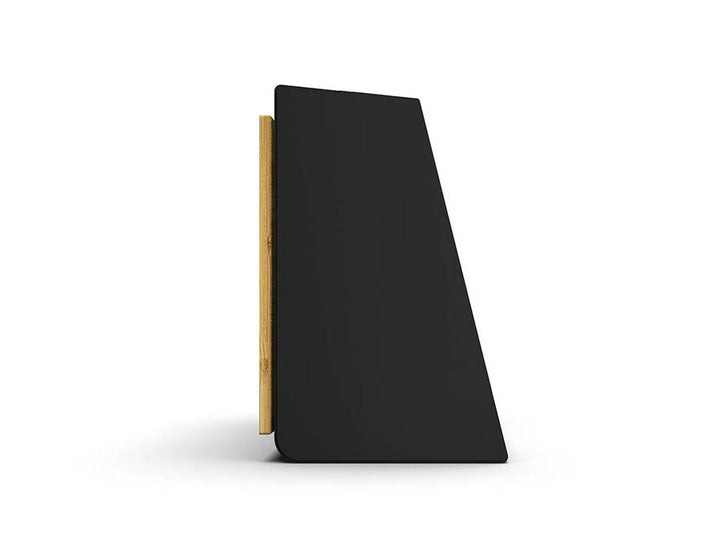 20" Shallow Upper Cabinet - Black - Black Door