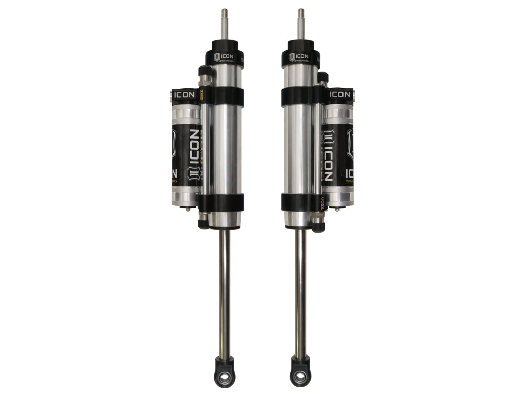 ICON 2007-2018 Jeep Wrangler JK, 4.5" Lift, Rear, V.S. 2.5 Aluminum Series Omega Bypass Shock Absorbers, Piggyback Reservoir, Pair