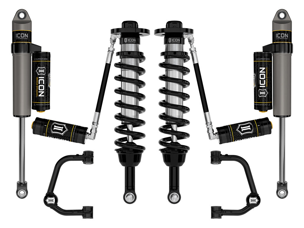 ICON 2021-2026 Ford F-150 4WD, 2.75-3.5" Lift, Stage 3 Suspension System, Tubular