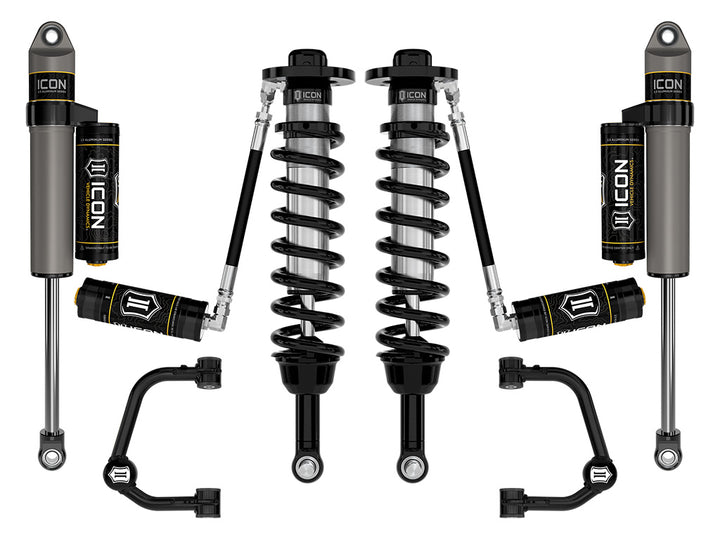 ICON 2021-2026 Ford F-150 4WD, 2.75-3.5" Lift, Stage 3 Suspension System, Tubular
