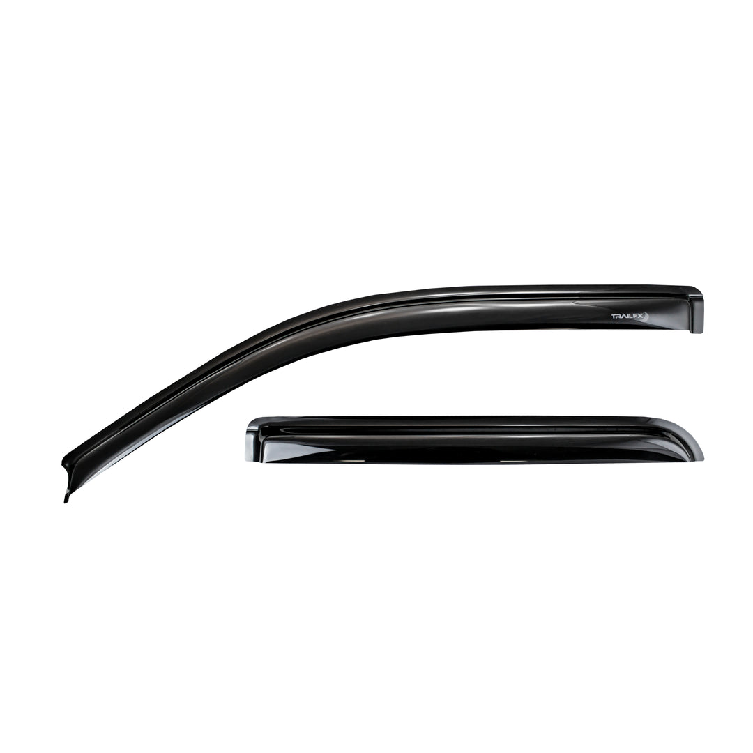TrailFX DXTX2503H Smoke Low-Profile Tape-On Rain Guard for Ford Super Duty Trucks
