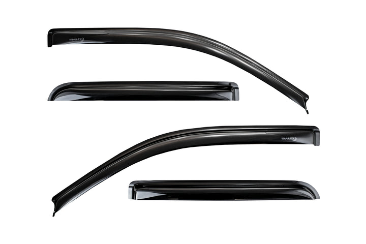 TrailFX DXTX4155H Smoke Low-Profile Rain Guard Vent Protector for Ford F-150