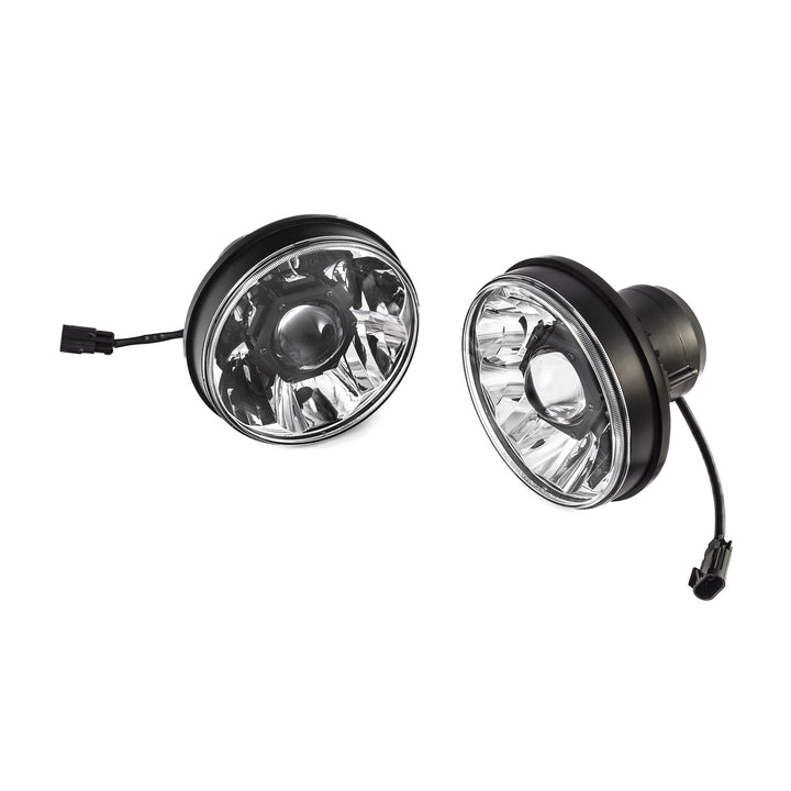 KC HiLiTES 7 Inch Gravity LED Pro 2-Headlights for Jeep Wrangler JL and Gladiator JT (2018-2023)