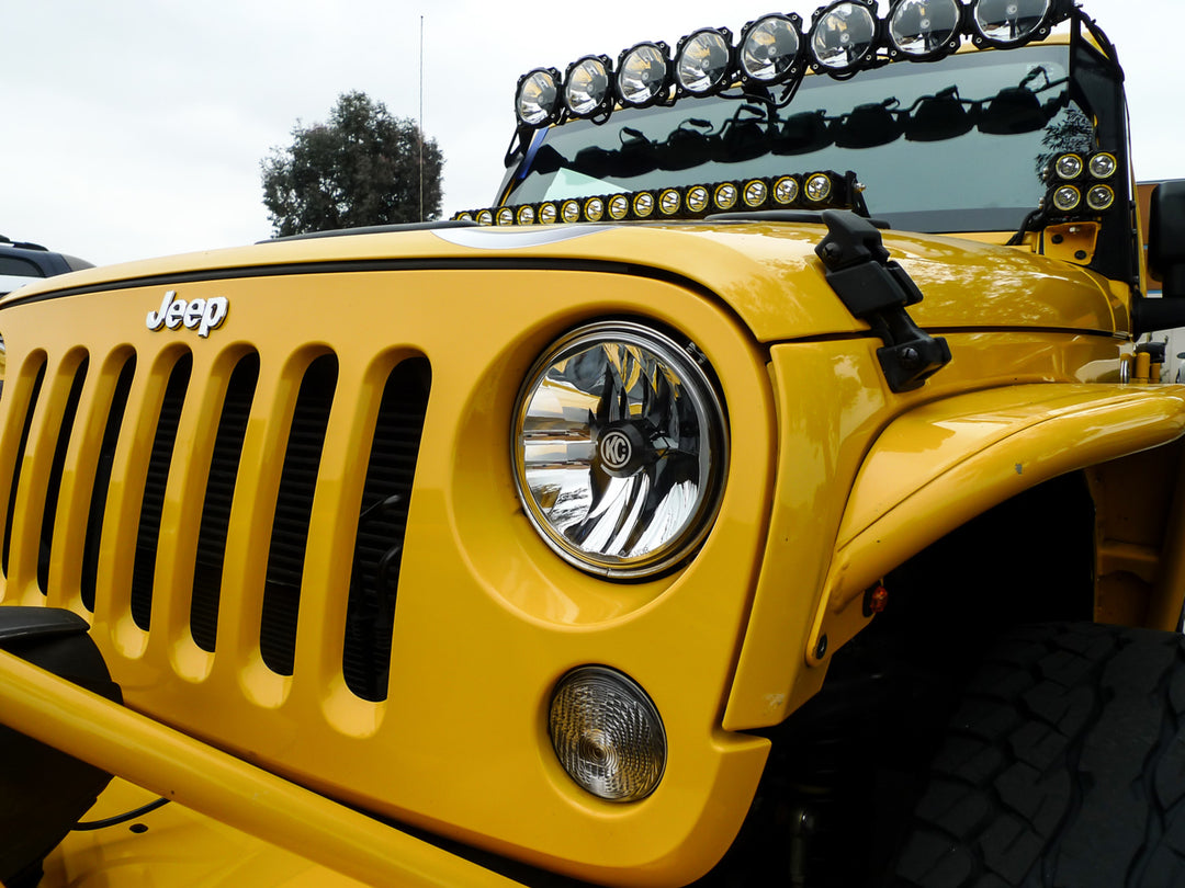KC HiLiTES 7 in Gravity LED Headlights for Jeep Wrangler JK (2007-2018)