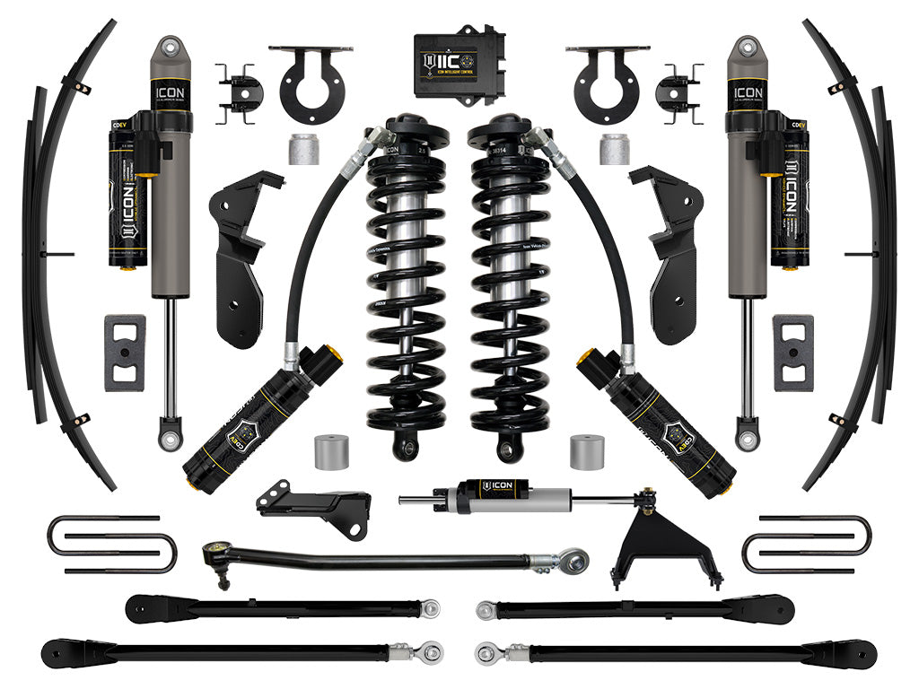 ICON 2023-2026 Ford F-250/F-350 Super Duty 4WD, 2.5-3" Lift, Stage 6 Coilover Conversion System with 4-Link and Expansion Packs