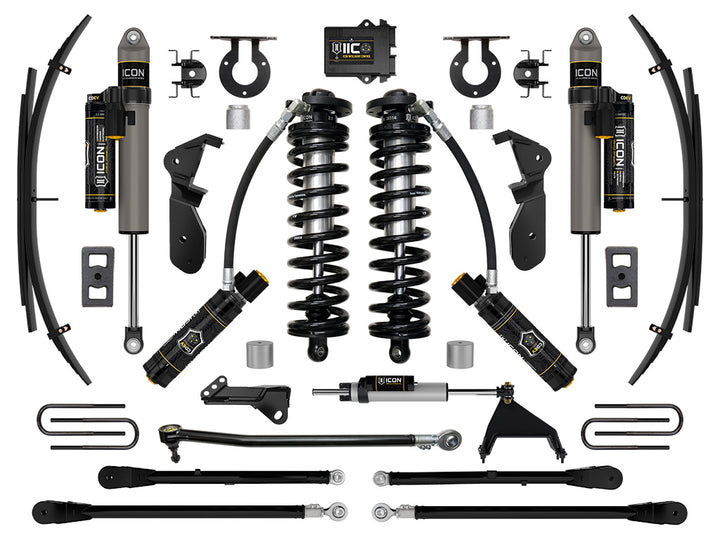 ICON 2023-2026 Ford F-250/F-350 Super Duty 4WD, 2.5-3" Lift, Stage 6 Coilover Conversion System with 4-Link and Expansion Packs