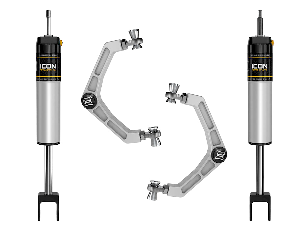 ICON 2020-2026 GM 2500/3500 HD, 0-2” Lift, V.S. 2.5 Aluminum Series Shock System, Internal Reservoir, Billet
