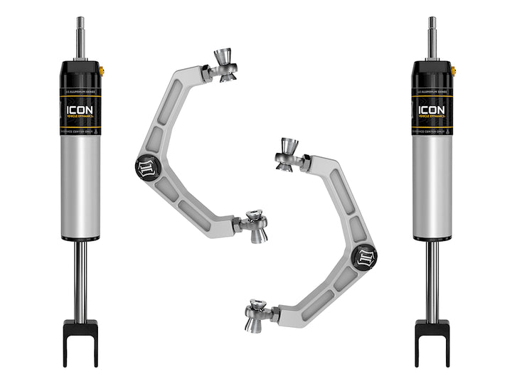 ICON 2020-2026 GM 2500/3500 HD, 0-2” Lift, V.S. 2.5 Aluminum Series Shock System, Internal Reservoir, Billet