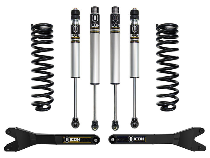 ICON 2023-2026 Ford F-250/F-350/F-450 Super Duty 4WD, Gas, 2.5" Lift, Stage 1 Suspension System w/ Radius Arms