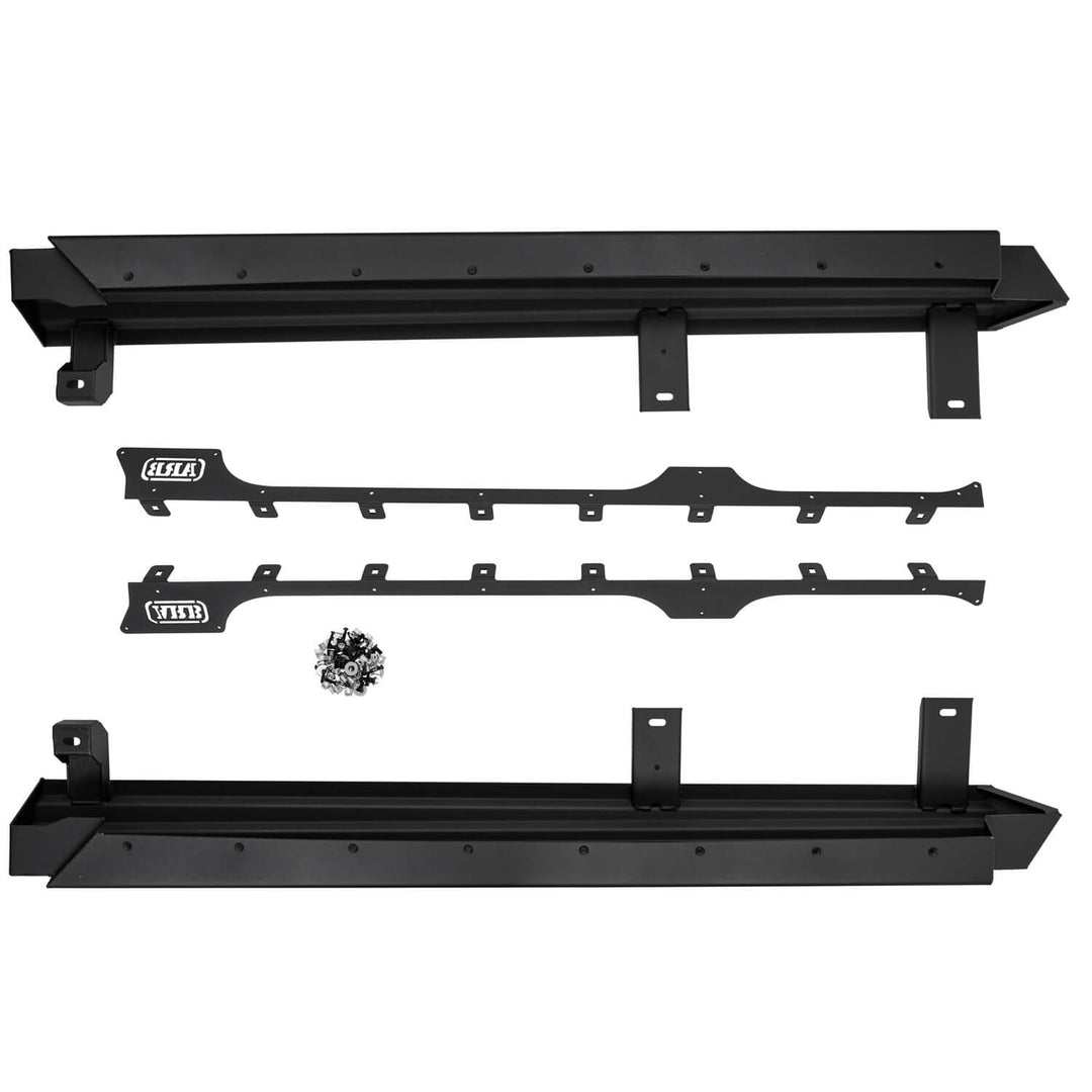 ARB Rock Sliders for Jeep Wrangler JL 4-Door – Steel Textured Black Protection