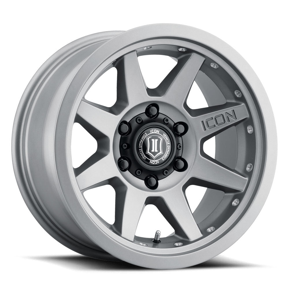 ICON Alloys Rebound PRO, Titanium, 17 x 8.5 / 5 x 5.5, 0mm Offset, 4.75" BS, 108mm Hub Bore