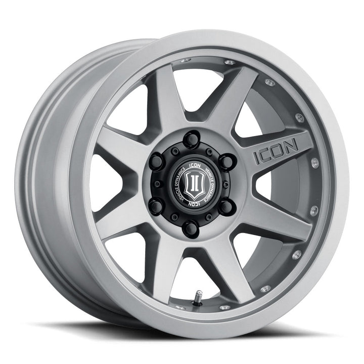 ICON Alloys Rebound PRO, Titanium, 17 x 8.5 / 5 x 5.5, 0mm Offset, 4.75" BS, 108mm Hub Bore