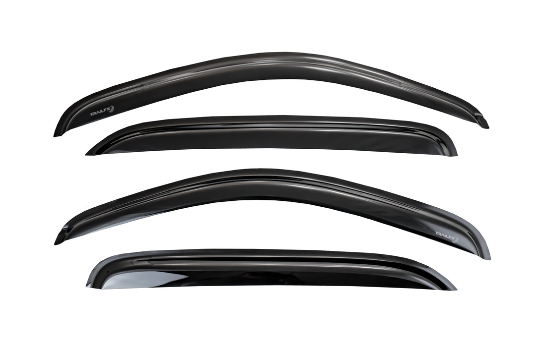 TrailFX 4242H Smoke Acrylic Vent Guard Rain Protector for Toyota 4Runner