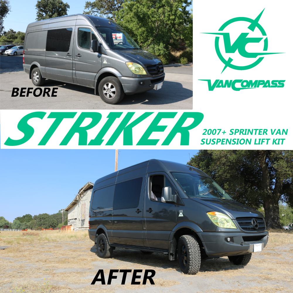 Van Compass Striker 2" Lift Kit Subcomponents, Front, Sprinter 3500 2Wd