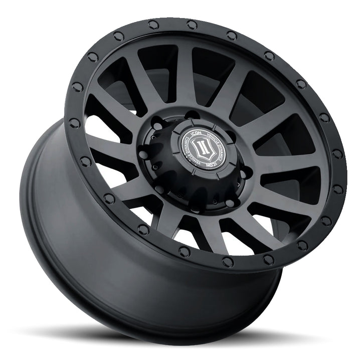 ICON Alloys Compression HD, Double Black, 18 x 9 / 8 x 180, 12mm Offset, 5.5" Backspace