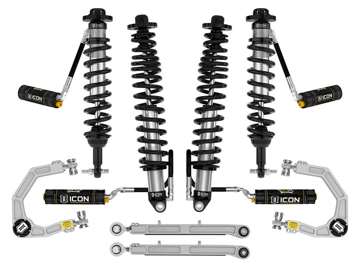 ICON 2021-2026 Ford Bronco, Non-Sasquatch, 3-4" Lift, Stage 6 Suspension System, CDCV, Billet, Heavy Rate Rear Springs