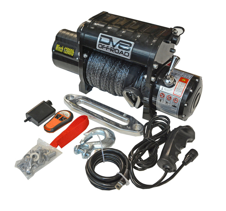 12,000 lbs. Winch , Synthetic Rope