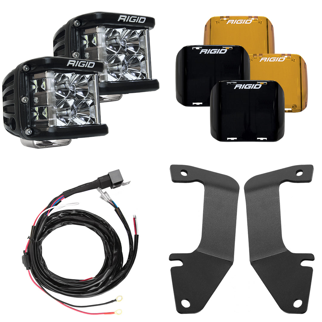 RIGID Industries Toyota Tundra A-Pillar Light Kit with D-SS Flood Lights (2014-2020)