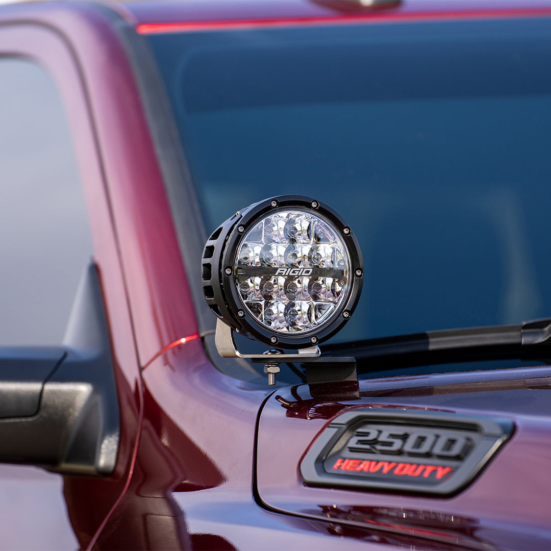 RIGID Industries 2019+ Dodge Ram 2500/3500 A-Pillar 6 Inch 360-Series LED Light Kit