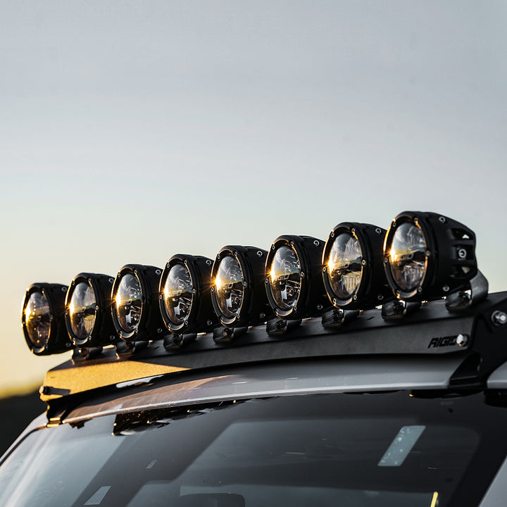 RIGID Industries 2021+ Ford Bronco Roof Pod Mount - Compatible with 8 RIGID 4 Inch 360-Series LED Lights