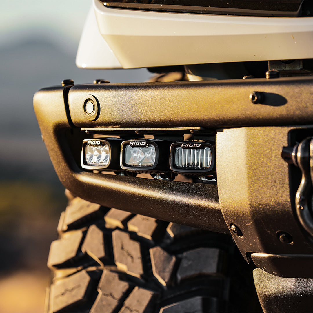 RIGID Industries 46731 Ford Bronco Mod Bumper Triple SR-M Fog Light Kit