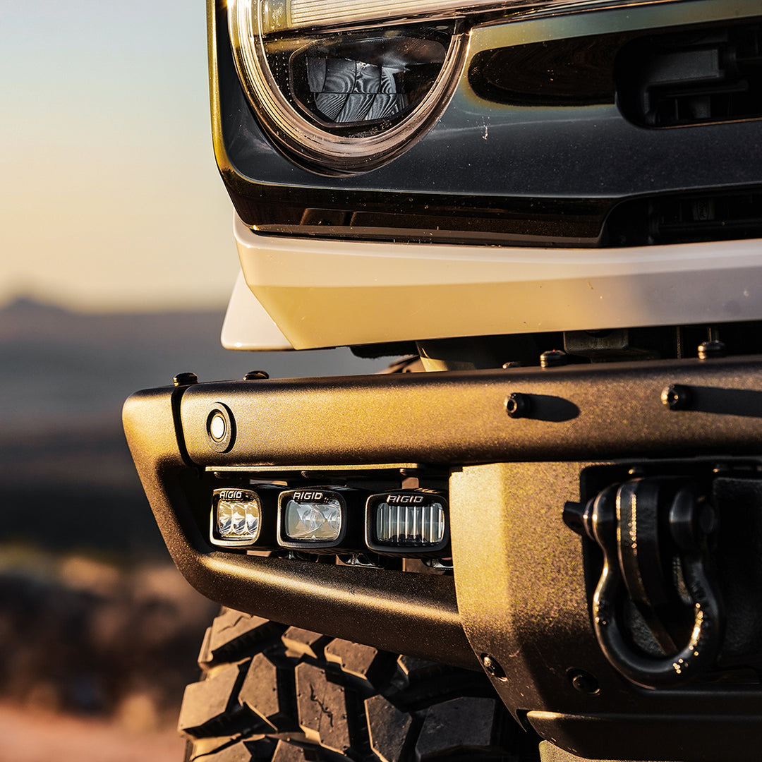 RIGID Industries 46731 Ford Bronco Mod Bumper Triple SR-M Fog Light Kit