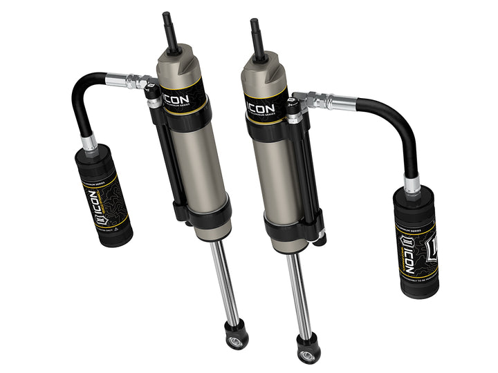 ICON 2005-2023 Toyota Tacoma, 0-1.5” Lift, Rear, V.S. 2.5 Aluminum Series Shock Absorbers, Omega Bypass Remote Reservoir, Pair