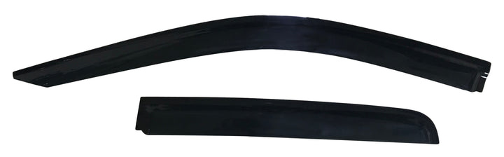 TrailFX DXTX4811H Smoke Low Profile Tape-On Rainguard Window Vents for Silverado and Sierra