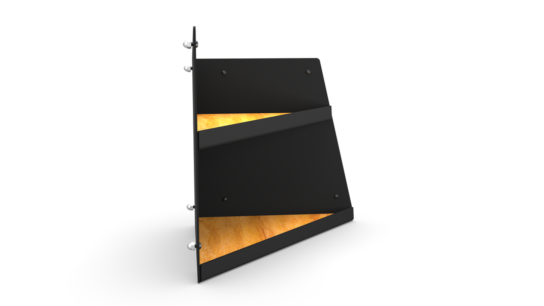 Right Hand Angled Shelf - Black