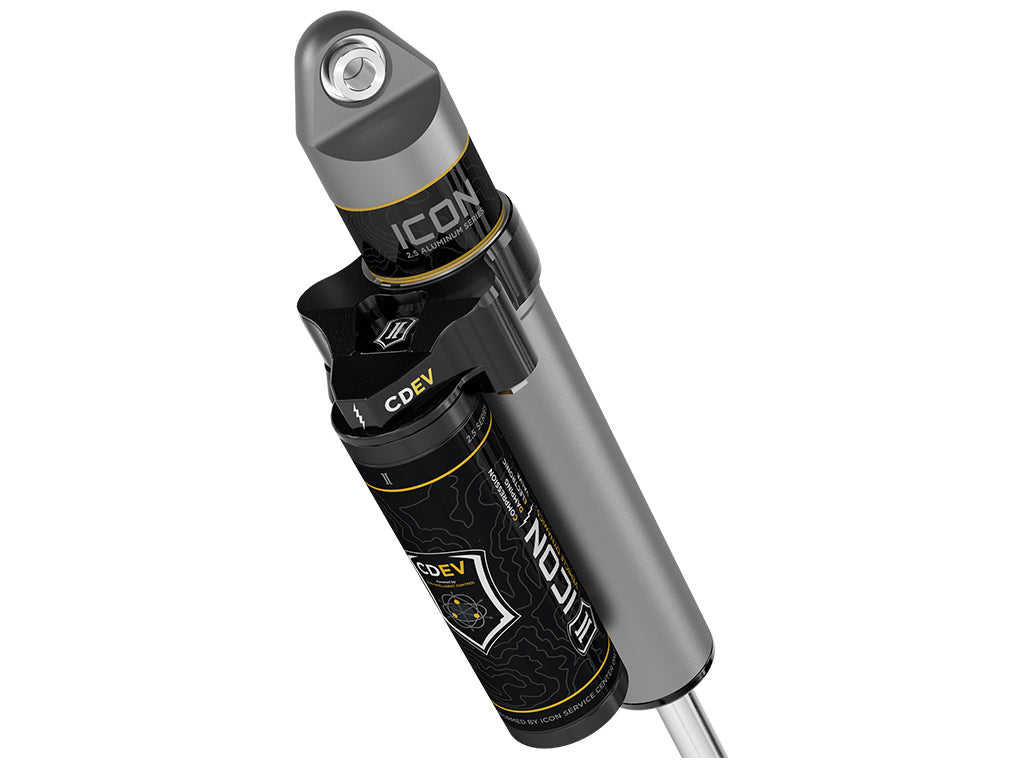 ICON 2023-2026 GMC Canyon/Chevrolet Colorado, 0-1” Lift, Rear, V.S. 2.5 Aluminum Series Shock Absorbers, Piggyback Reservoir w/ CDEV, Pair
