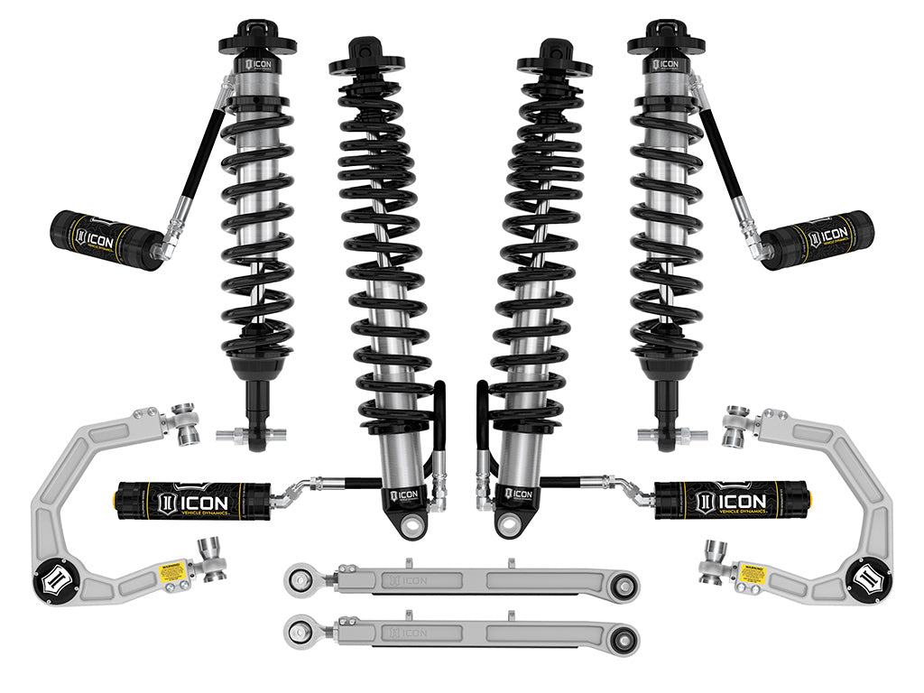 ICON 2021-2026 Ford Bronco, Non-Sasquatch, 3-4" Lift, Stage 5 Suspension System, Billet