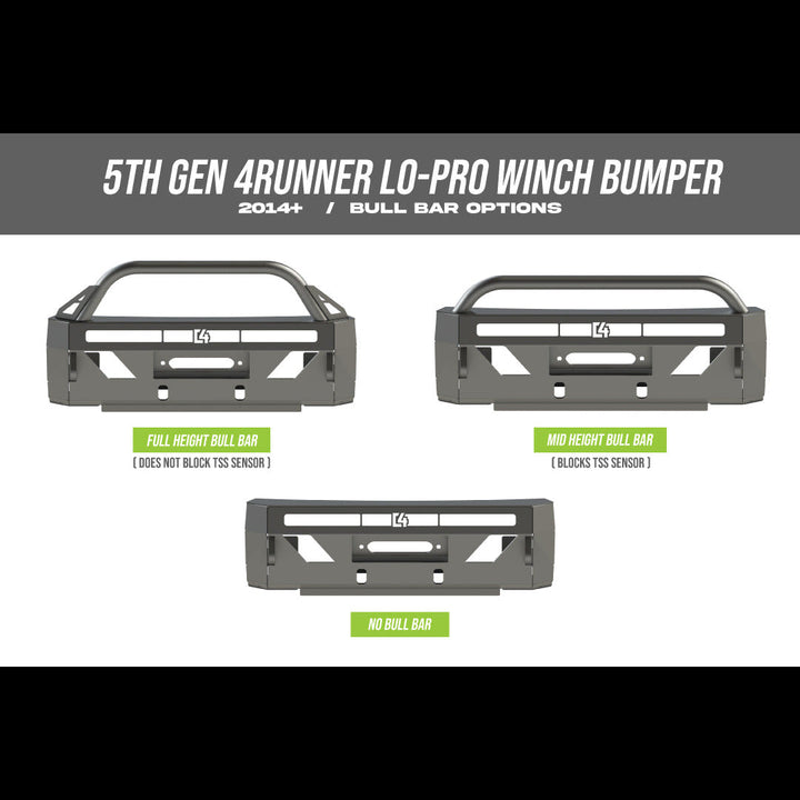 4Runner Lo-Pro Winch Bumper / 5th Gen / 2014-2024