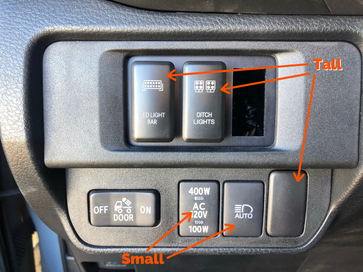 Tall Style Toyota OEM Style "REVERSE LIGHTS" Switch