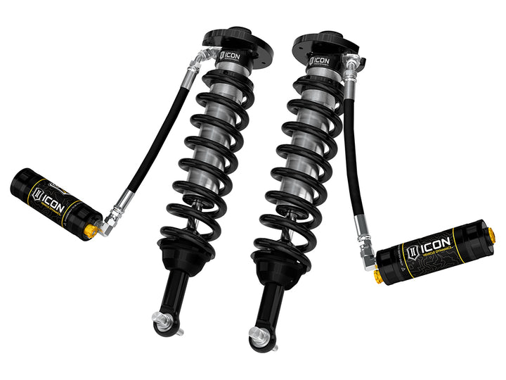 ICON 2021-2026 Ford F-150 2WD, 0-3" Lift, Front, V.S. 2.5 Series Coilovers, Extended Travel, Remote Reservoir w/ CDCV, Pair