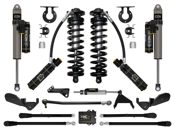 ICON 2023-2026 Ford F-250/F-350 Super Duty 4WD, 2.5-3" Lift, Stage 6 Coilover Conversion System with 4-Link