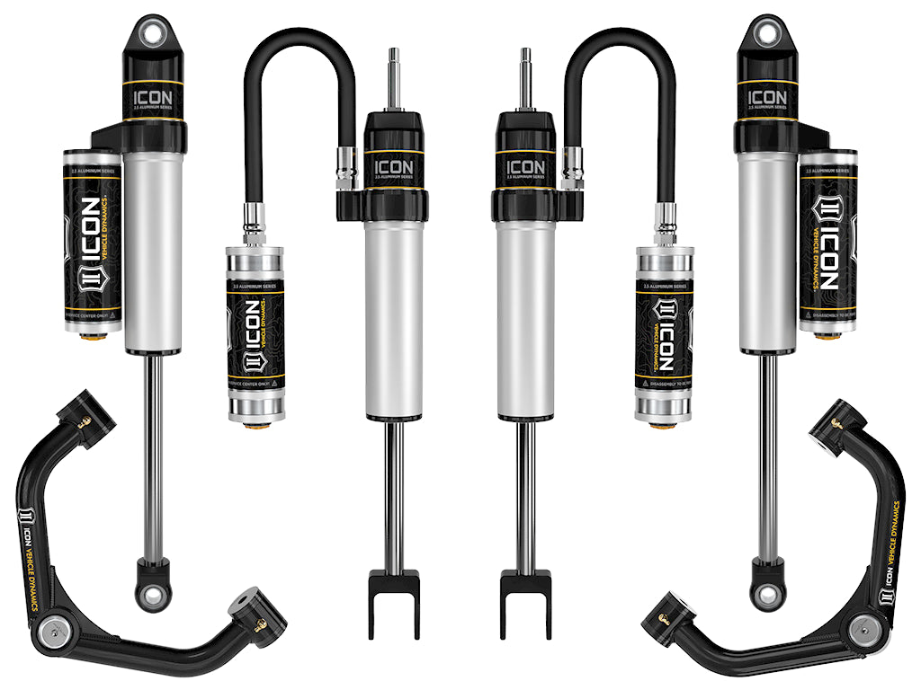 ICON 2020-2026 GM 2500/3500 HD, 0-2" Lift, Stage 2 Suspension System, Tubular