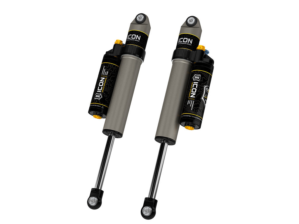 ICON 2021-2026 Ford F-150 2WD, 0-1" Lift, Rear, V.S. 2.5 Aluminum Series Shock Absorbers, Piggyback Reservoir w/ CDXS, Pair
