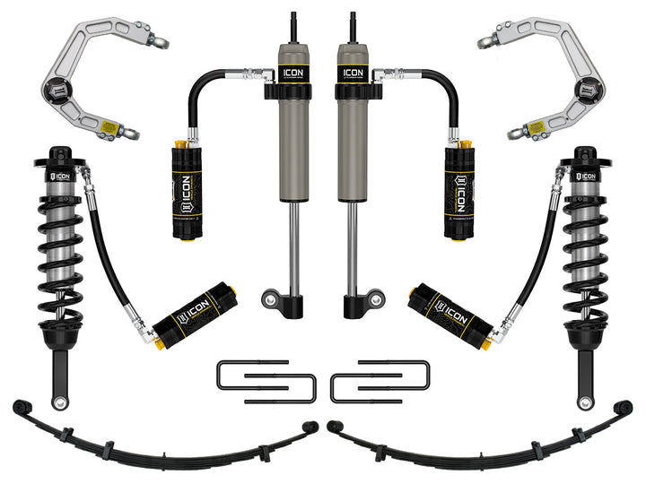 ICON 2005-2015 Toyota Tacoma 0-3.5" Lift/2016-2023 Tacoma 0-2.75" Lift, Stage 9 Suspension System, Billet, CDCV
