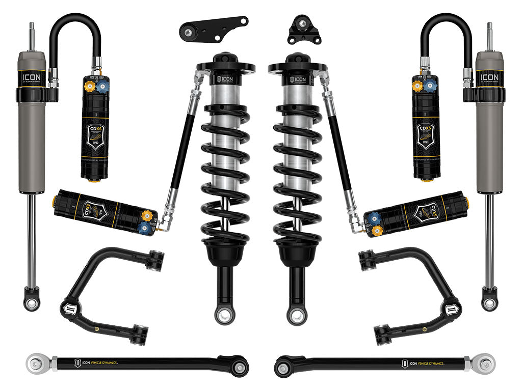 ICON 2024-2026 Toyota Tacoma 1.25-3" Lift, Stage 9 Suspension System, Tubular