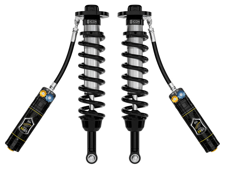 ICON 2022-2026 Toyota Tundra, 5-6" Lift, Front, V.S. 2.5 Series Coilover Kit, Remote Reservoir w/ CDXS, Pair