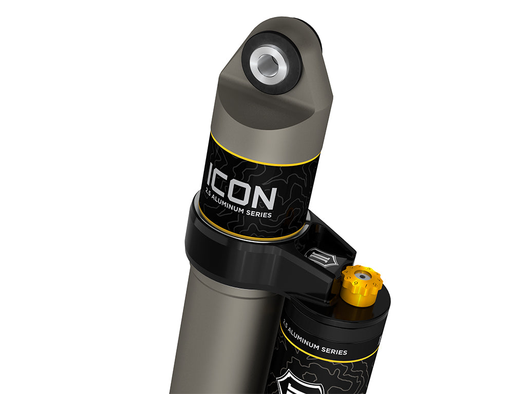 ICON 2021-2026 Ford F-150 2WD, 0-1" Lift, Rear, V.S. 2.5 Aluminum Series Shock Absorbers, Piggyback Reservoir w/ CDCV, Pair