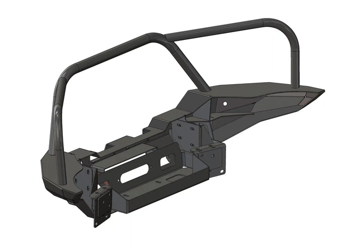Hi-Lite Overland Toyota Tacoma Front Bumper 4th Gen (2024-2026) [Bull Bar] by Backwoods Adventure Mods | KOVA Offroad