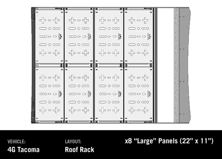 DRIFTR Toyota Tacoma Roof Rack (2024-2026) by Backwoods Adventure Mods | KOVA Offroad